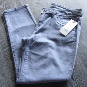 Women's Simply Vera, Vera Wang Skinny Ankle Stretch Jeans Lavish Gray Size 6 NWT